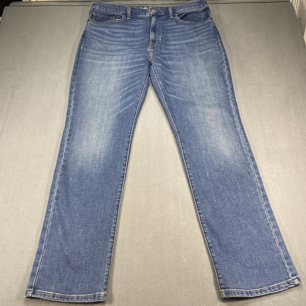 Nautica Men's Jeans 36x32 Original Relaxed Medium‎ Wash Blue Bootcut